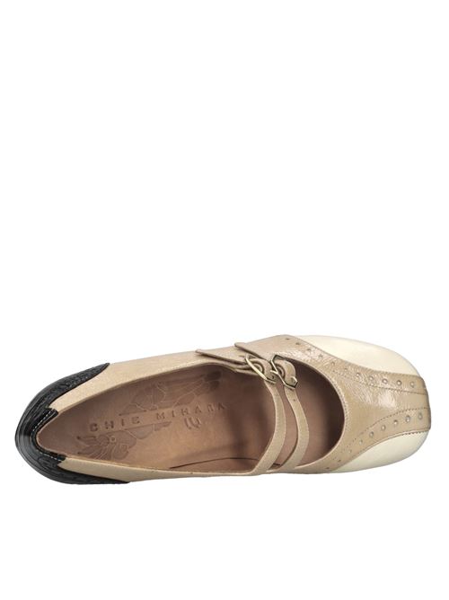 Décolleté Maime in pelle CHIE MIHARA | NAIME FERRARISAND-LECHE-NERO